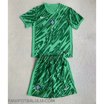 Brazilia Portarii Echipament de Fotbal Replică Copa America 2024 Copii Acasa (+ Șorturi)